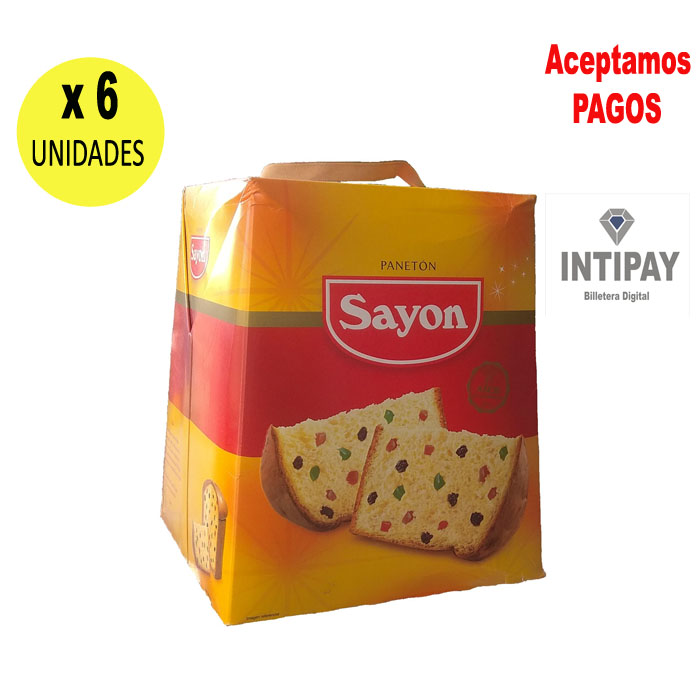 Paneton Sayon en Caja 6 Unidades